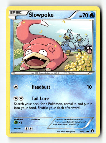Pokemon Card Slowpoke LP XY - BREAKpoint 19/122