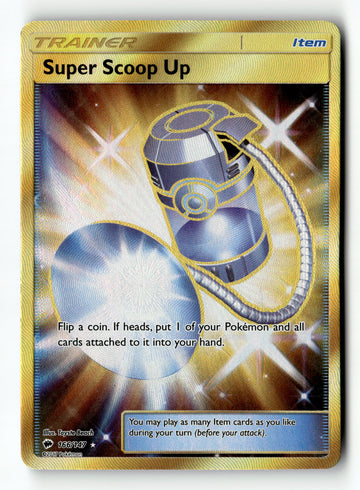 Pokemon Card Super Scoop Up Holo LP Burning Shadows 166/147
