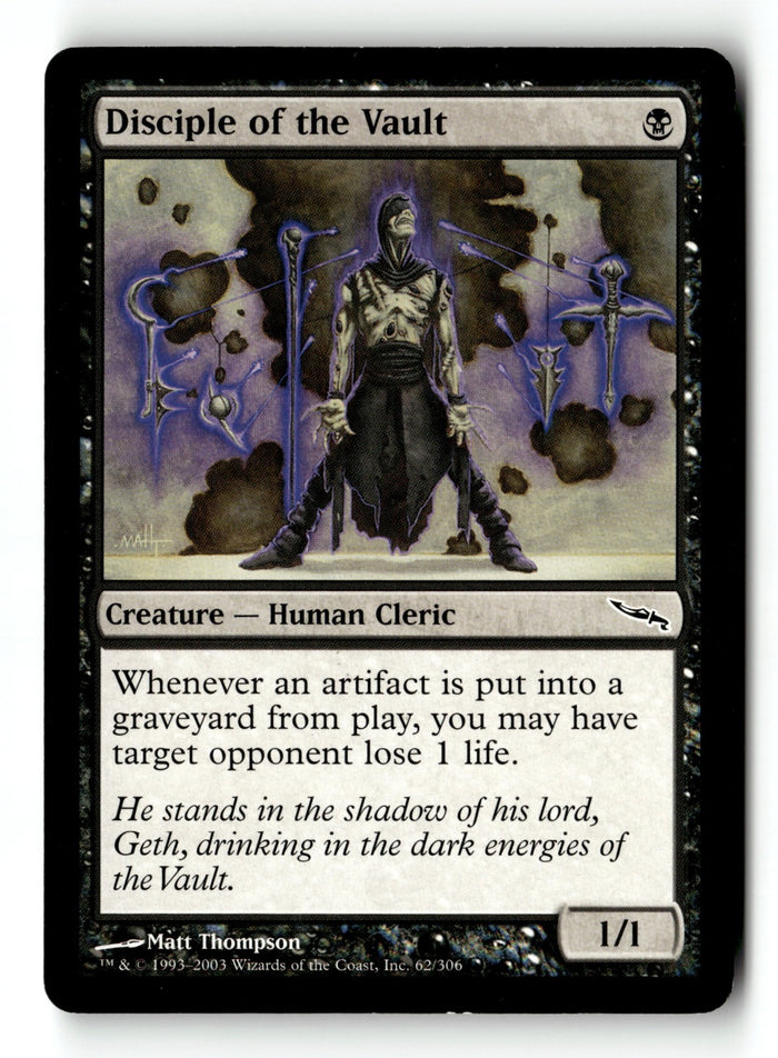 MTG Disciple of the Vault Mirrodin LP Magic The Gathering
