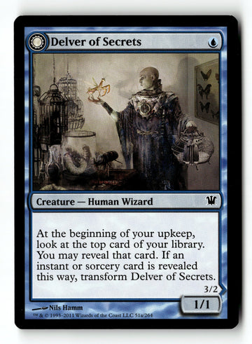 MTG Delver of Secrets Innistrad LP Magic The Gathering