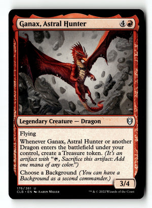 MTG Ganax, Astral Hunter Battle for Baldur's Gate LP Magic The Gathering