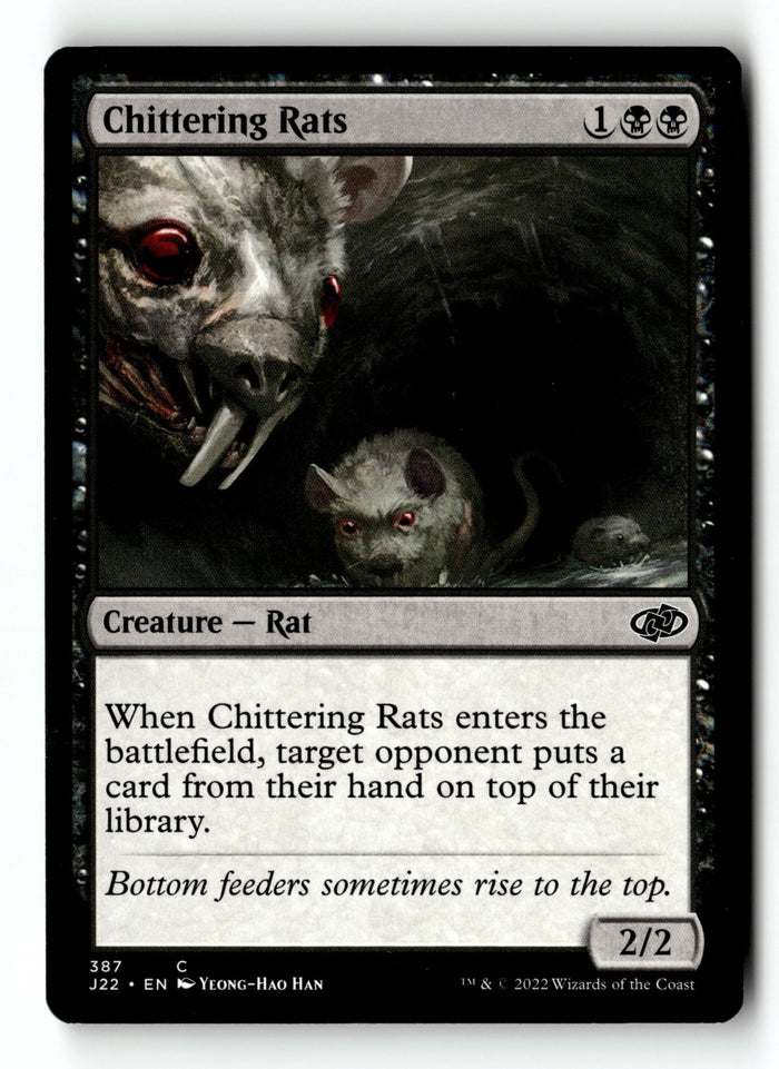 MTG Chittering Rats Jumpstart 2022 LP Magic The Gathering