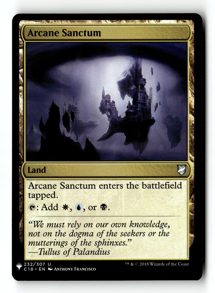 MTG Arcane Sanctum Commander 2018 LP Magic The Gathering