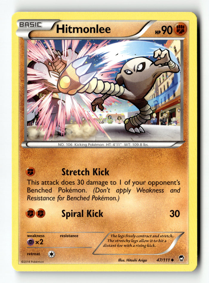 Pokemon Card Hitmonlee LP Furious Fists 47/111