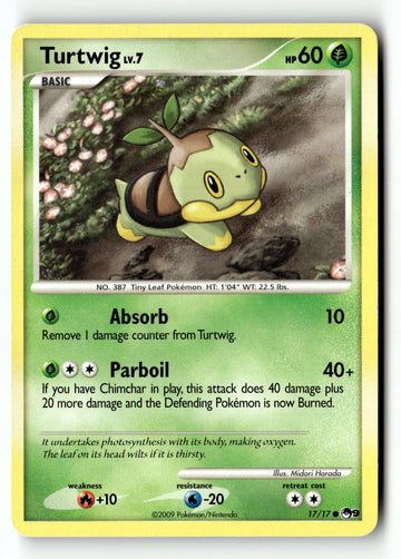 Pokemon Card Turtwig LP POP Series 9 017/017