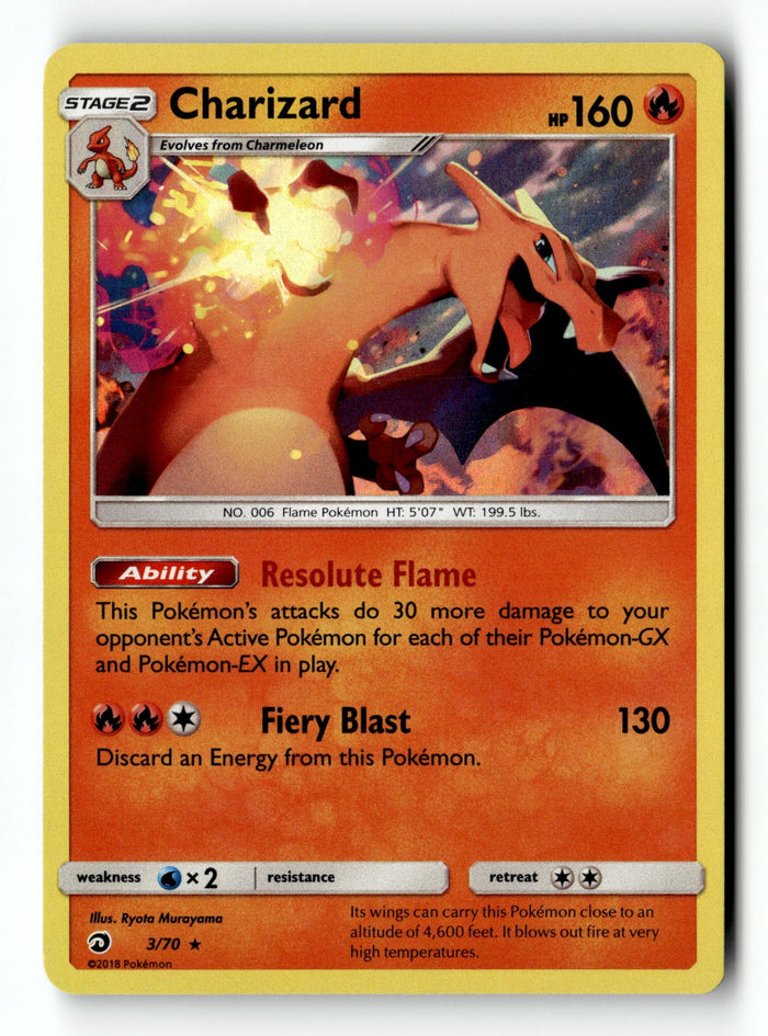 Pokemon Card Charizard LP Dragon Majesty 3/70