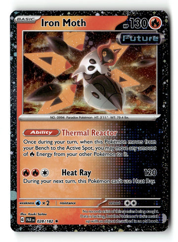 Pokemon Card Iron Moth - Cosmos Holo LP Miscellaneous Cards & Products 028/182