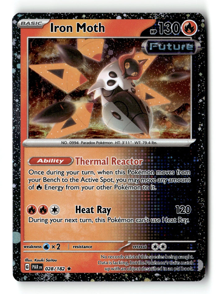 Pokemon Card Iron Moth - Cosmos Holo LP Miscellaneous Cards & Products 028/182