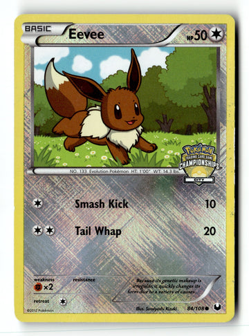 Pokemon Card Eevee - City Championships Reverse Holo LP 084/108