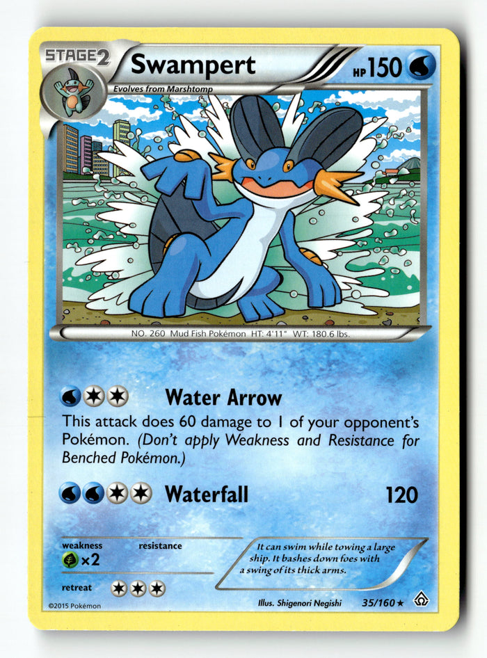 Pokemon Card Swampert LP XY Primal Clash 35/160