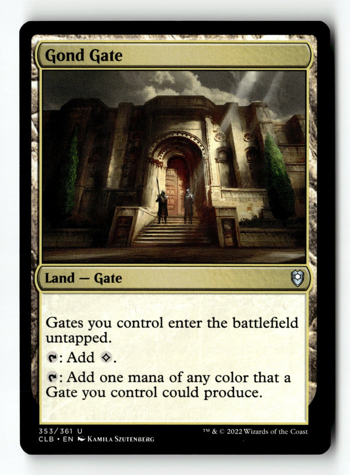 MTG Gond Gate Commander Legends: Battle for Baldur's Gate LP Magic The Gathering