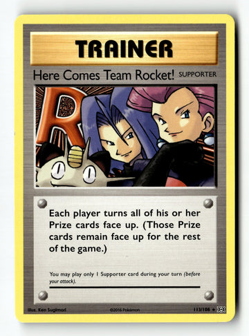 Pokemon Card Here Comes Team Rocket! LP XY - Evolutions 113/108