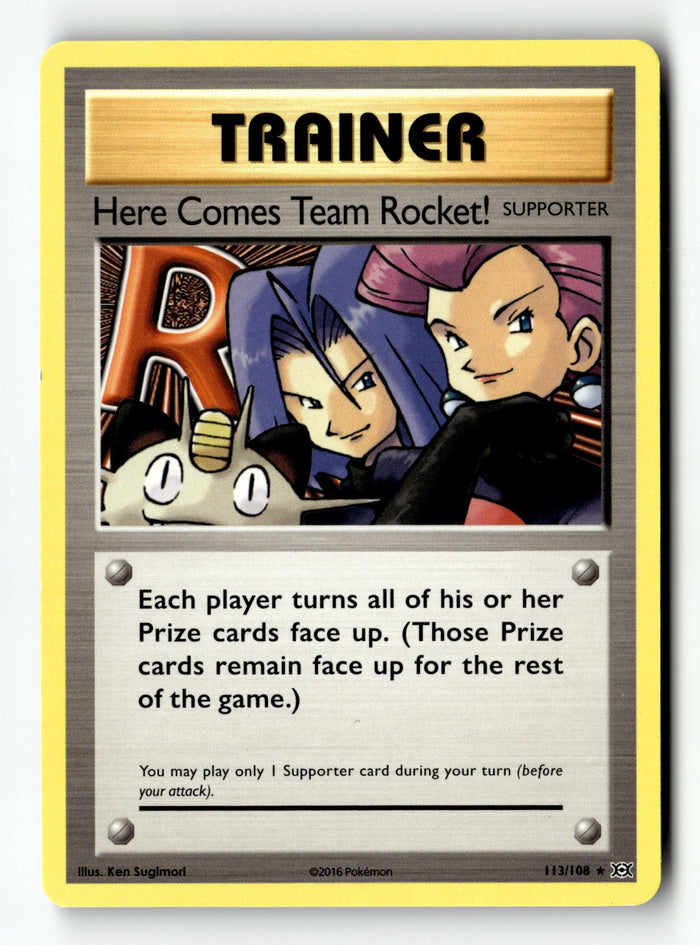 Pokemon Card Here Comes Team Rocket! LP XY - Evolutions 113/108
