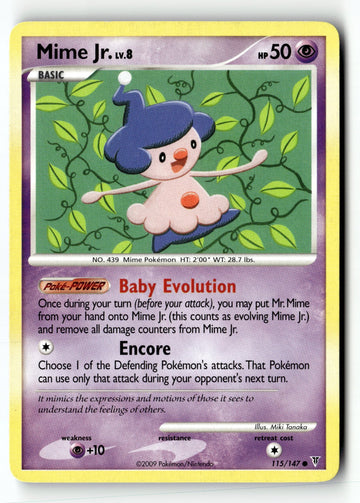 Pokemon Card Mime Jr. LP Supreme Victors 115/147