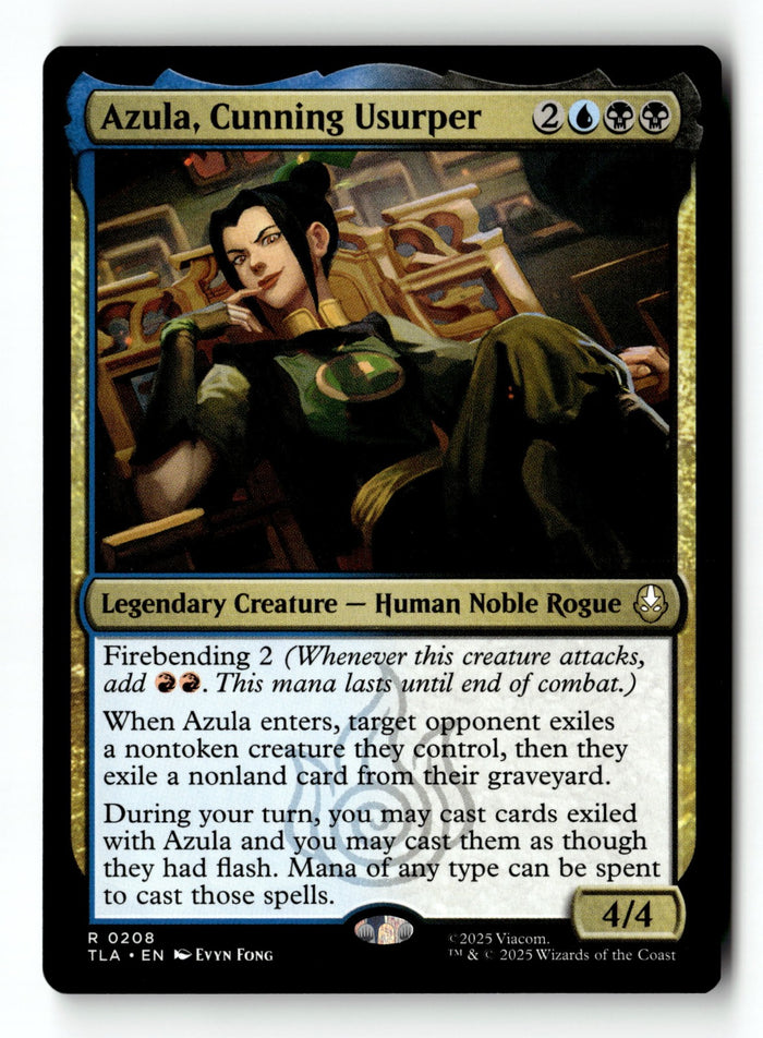 MTG Azula, Cunning Usurper Avatar: The Last Airbender LP Magic The Gathering
