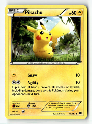 Pokemon Card Pikachu LP XY - BREAKthrough 48/162