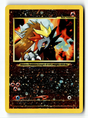 Pokemon Card Entei Reverse Holo LP WoTC Promo 34