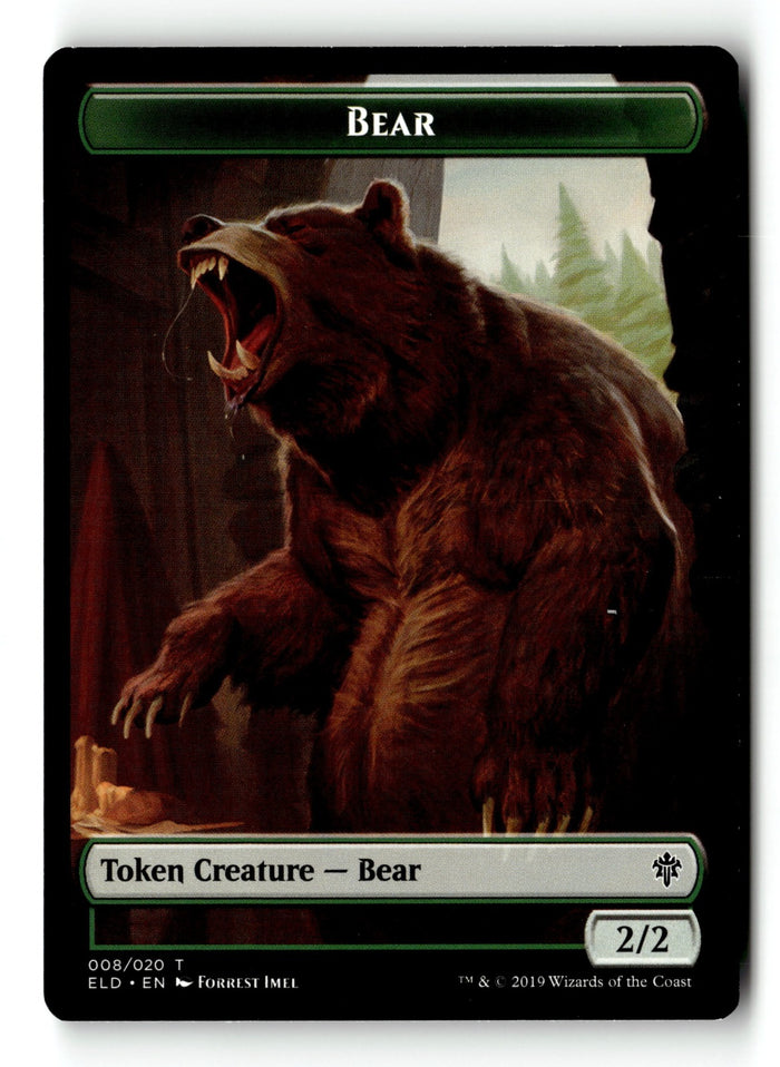 MTG Bear Token Khans of Tarkir LP Magic The Gathering
