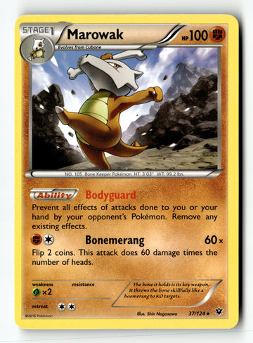 Pokemon Card Marowak LP XY - Fates Collide 37/124