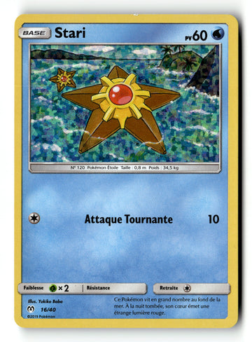 Pokemon Card Starly McDonald's 2019 FRENCH Holo 14/60 LP