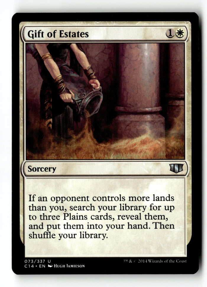 MTG Gift of Estates Commander 2014 LP Magic The Gathering