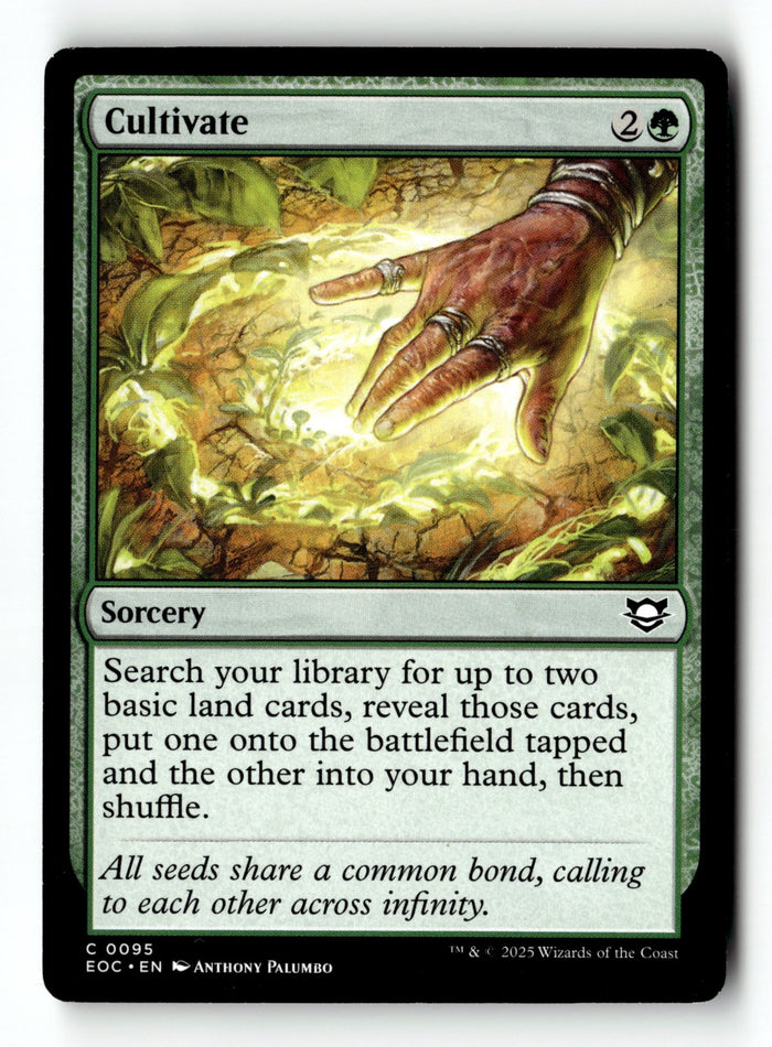 MTG Cultivate Commander: Edge of Eternities LP Magic The Gathering