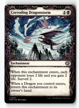 MTG Corroding Dragonstorm (Showcase) Tarkir: Dragonstorm LP Magic The Gathering