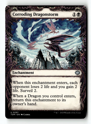 MTG Corroding Dragonstorm (Showcase) Tarkir: Dragonstorm LP Magic The Gathering