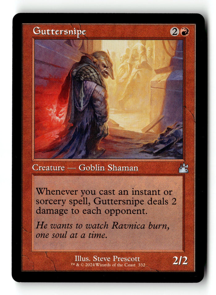 MTG Guttersnipe (Retro Frame) Ravnica Remastered LP Magic The Gathering