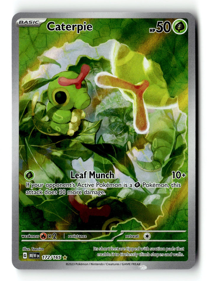 Pokemon Card Caterpie - Holo LP SV: Scarlet & Violet 151 172/165