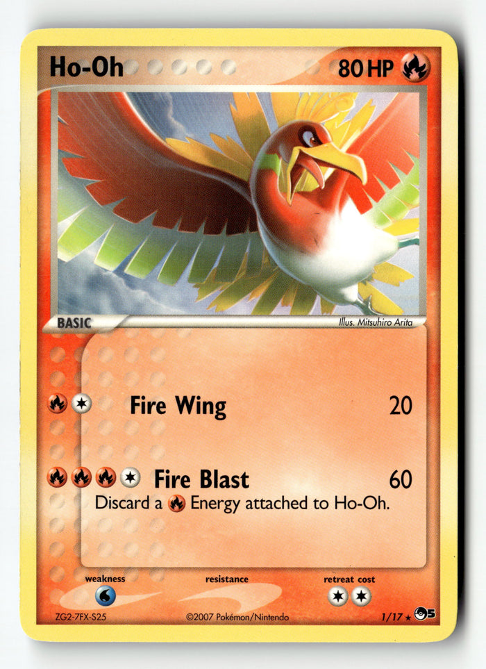 Pokemon Card Ho-Oh Non Holo LP POP Series 5 1/17