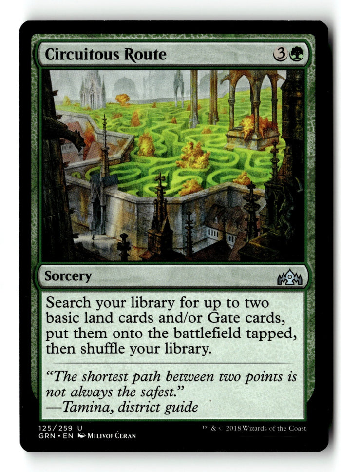 MTG Circuitous Route Guilds of Ravnica LP Magic The Gathering