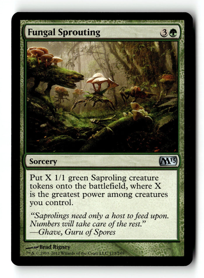 MTG Fungal Sprouting Magic 2013 (M13) LP Magic The Gathering