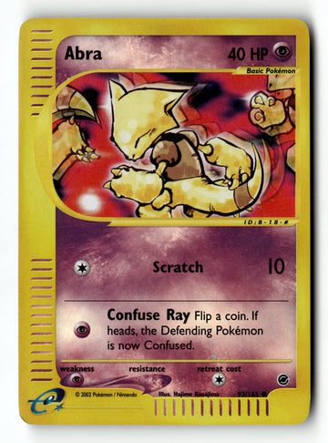 Pokemon Card Abra LP Expedition Reverse Holo 093/165