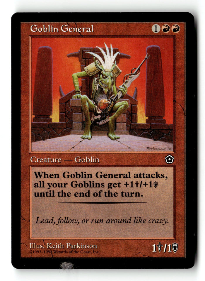 MTG Goblin General Portal Second Age LP Magic The Gathering