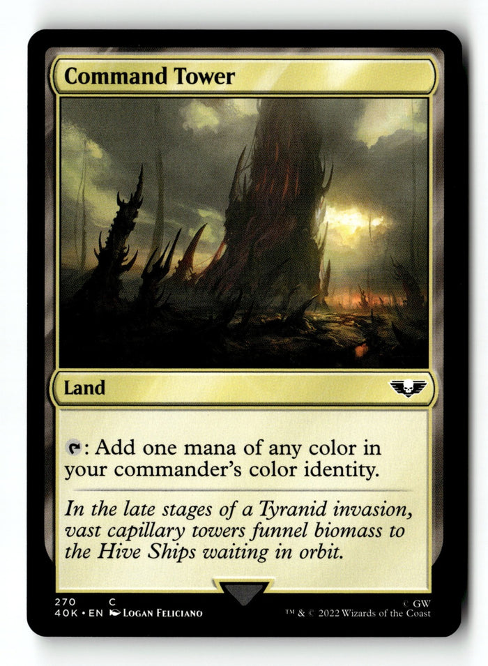 MTG Command Tower Universes Beyond: Warhammer 40,000 LP Magic The Gathering