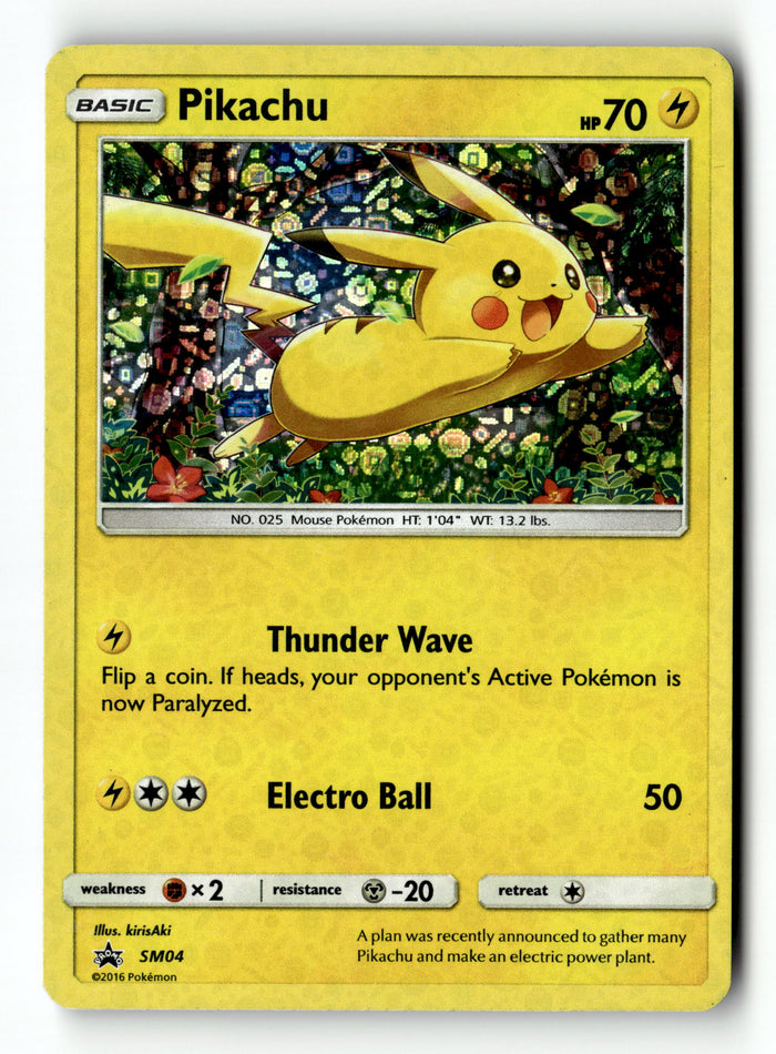Pokemon Card Pikachu - General Mills Holo LP SM04