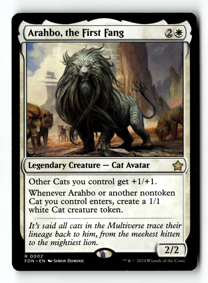 MTG Arahbo, the First Fang Foundations LP Magic The Gathering