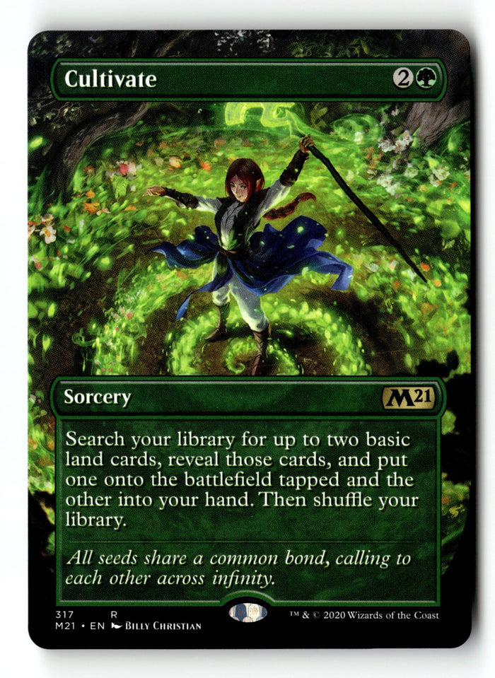 MTG Cultivate Magic 2021 Borderless LP Magic The Gathering