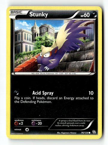 Pokemon Card Stunky LP Dragons Exalted 76/124