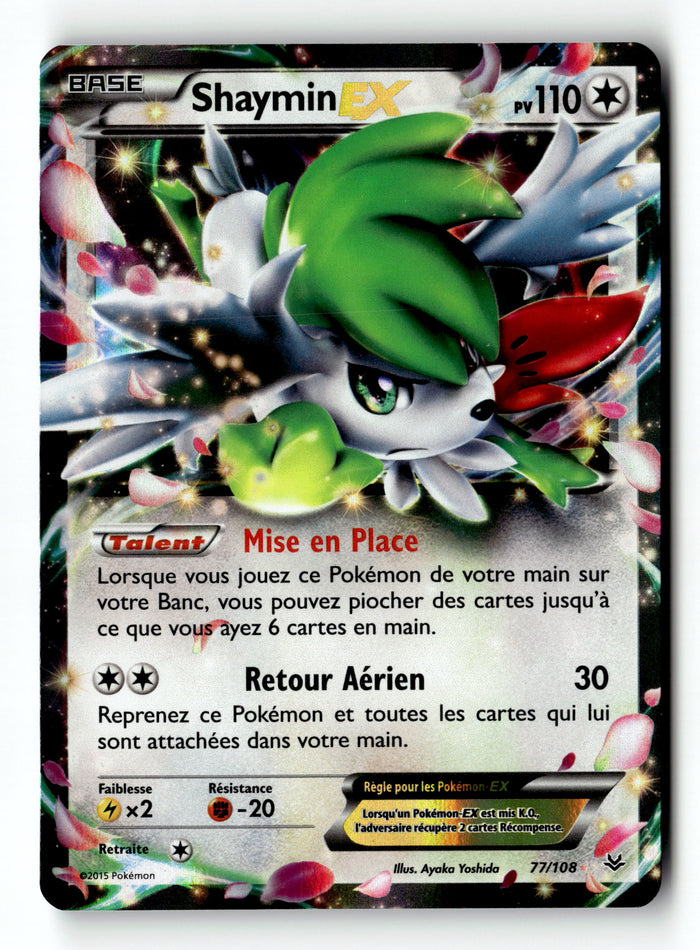 Pokemon Card Shaymin EX Holo LP XY - Roaring Skies 77/108