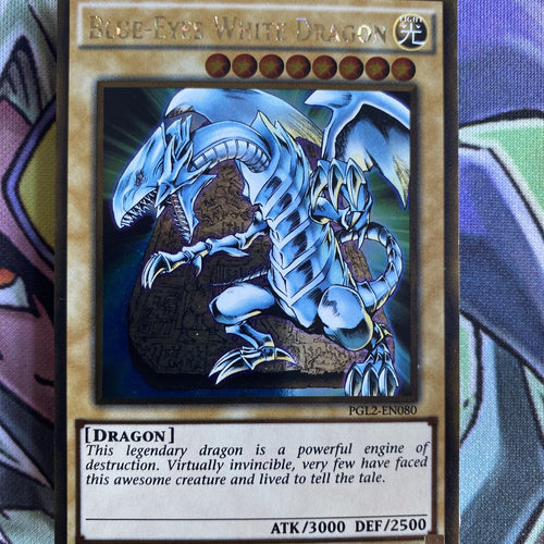 PGL2-EN080 Blue-Eyes White Dragon Gold Rare 1st Edition NM Yugioh Card