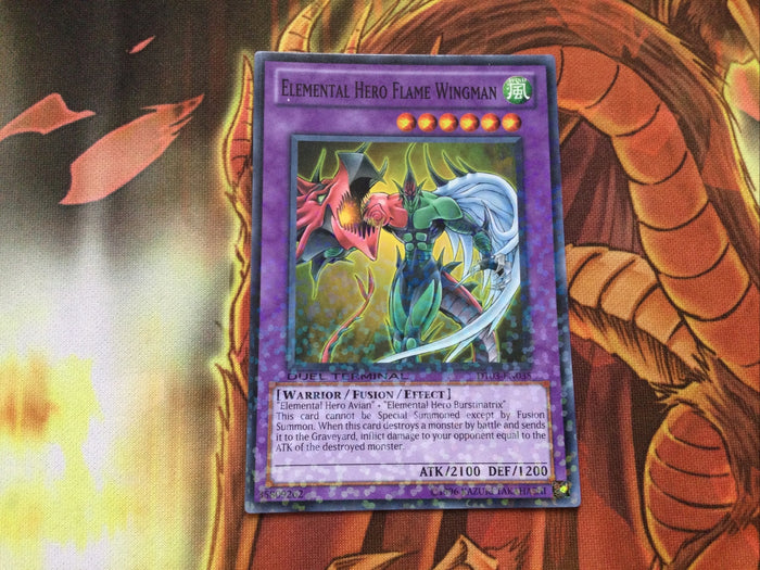 DT03-EN035 Yugioh 1x Common Elemental Hero Flame Wingman Near Mint