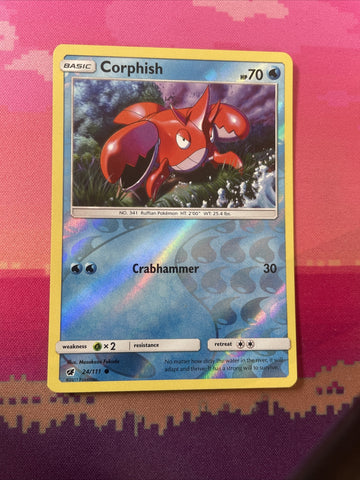 Pokemon Card Corphish Crimson Invasion Reverse Holo 24/111 Near Mint