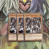 LED2-EN034 x3 Ancient Gear Golem Common Excellent Condition Yugioh