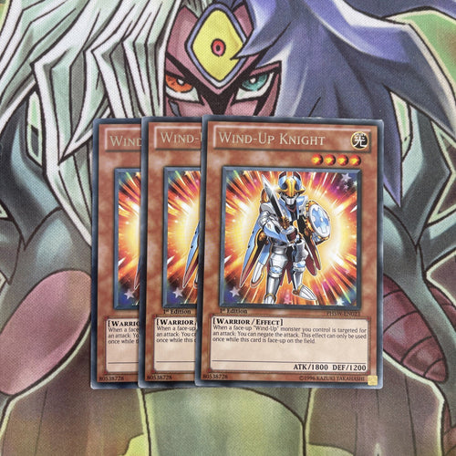 PHSW-EN023 x3 Wind-Up Knight Rare Excellent Condition Yugioh