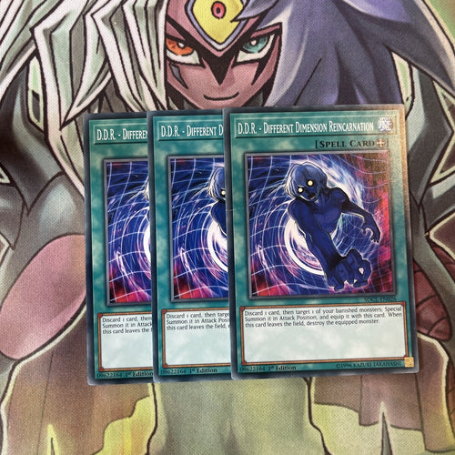 SDCL-EN026 x3 D.D.R. - Different Dimension Reincarnation Common Exc Yugioh