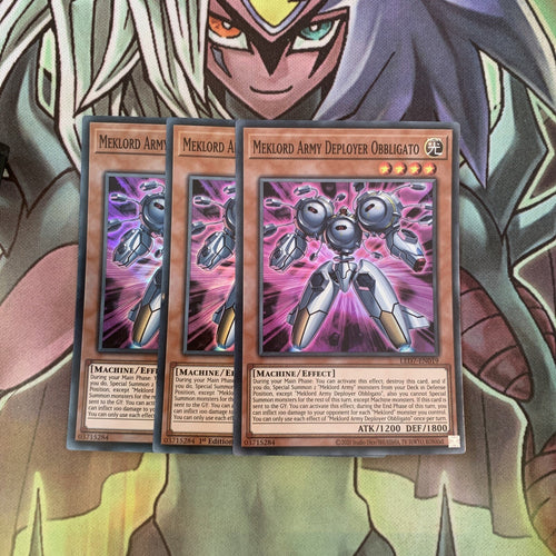 LED7-EN019 x3 Meklord Army Deployer Obbligato Super Excellent Condition Yugioh