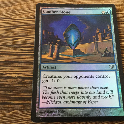 Cumber Stone Foil - Conflux  Excellent Magic MTG