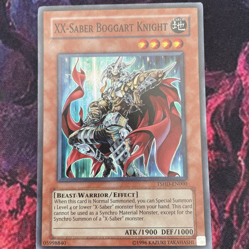TSHD-EN000 YUGIOH XX-Saber Boggart Knight Super Rare unl Edition